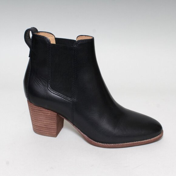 Madewell Black Leather Ankle Booties - Picture 4 of 10
